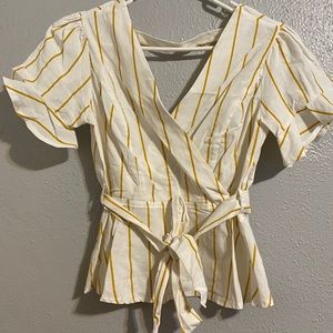 Yellow striped top